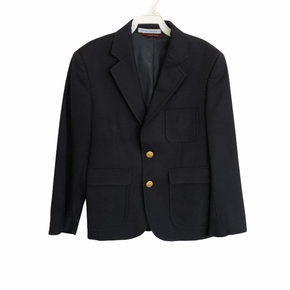 Boys Brooks Brothers Blazer Jacket 8 Wool Navy